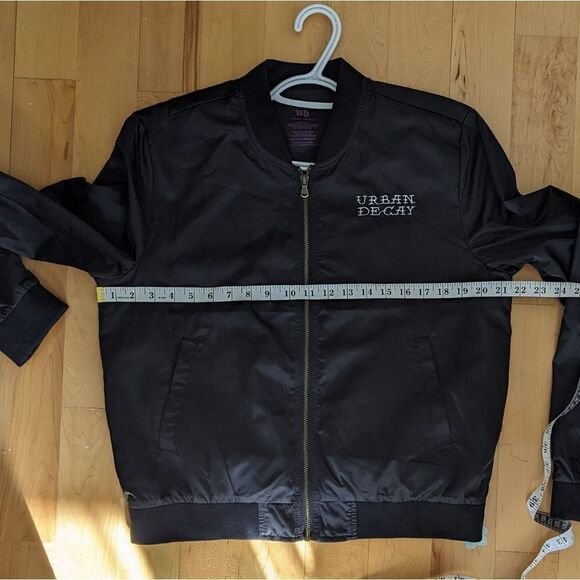 Urban Decay Black Bomber Jacket Beauty With An Edge large B1 - Picture 5 of 10